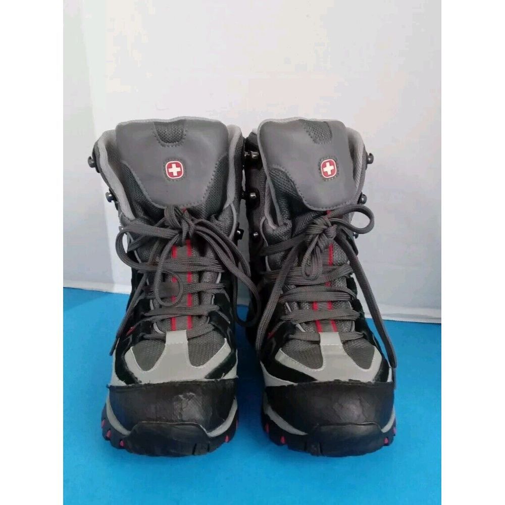 Swiss Military Waterproof Hiking Boot Grey Black Outdoor Adventure Trekking Shoe